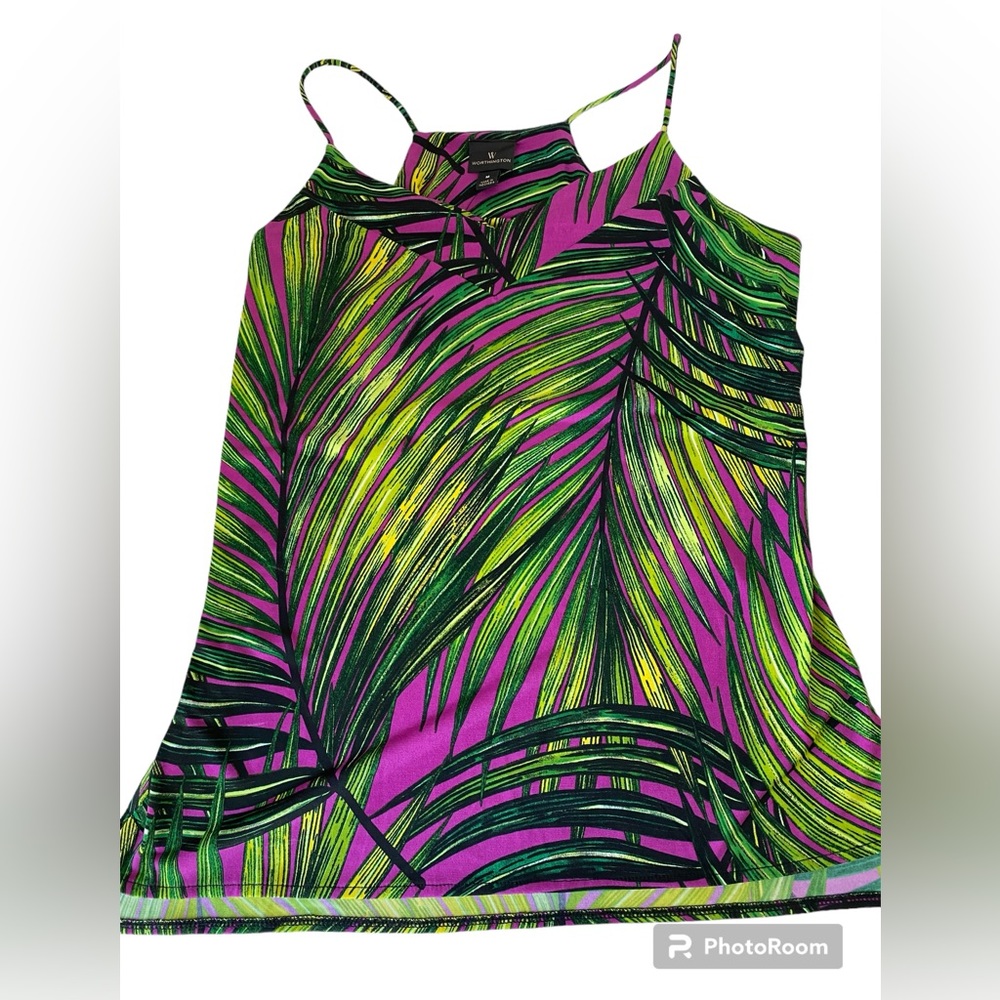 Worthington Women’s Blouse Purple Green Size Medium New